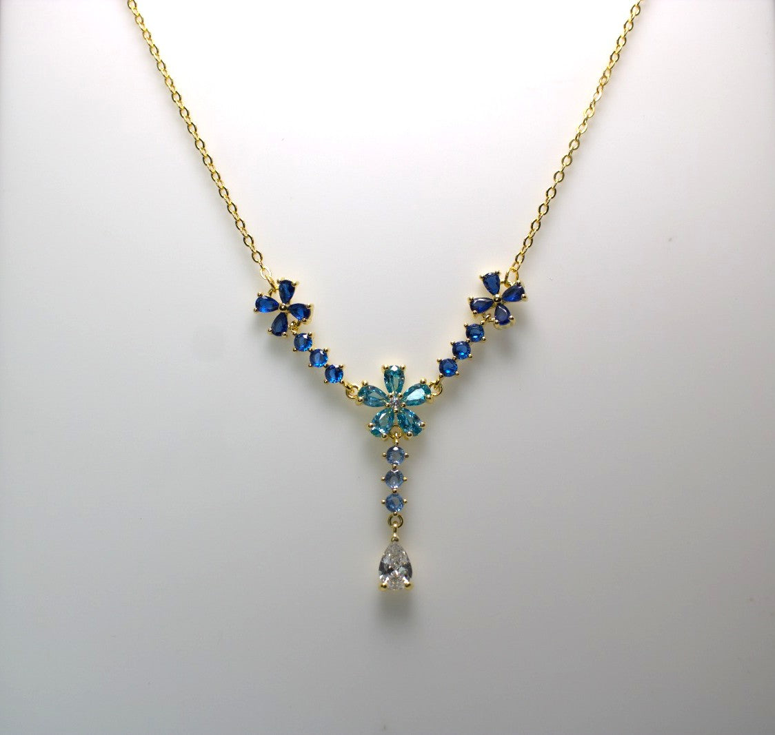 Collana "Flowers" con pietre Duraliti – Gialla