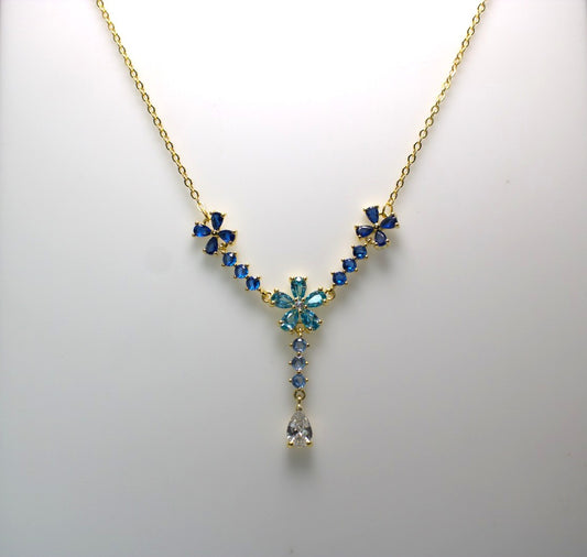 Collana "Flowers" con pietre Duraliti – Gialla