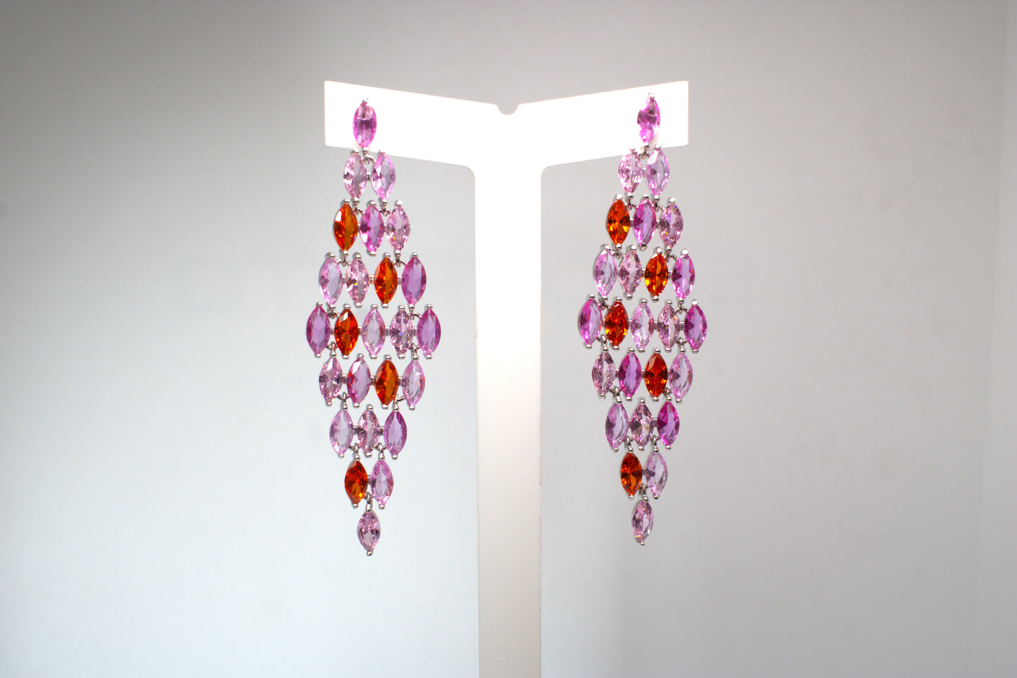 Orecchini "Old Money" argento 925% e duraliti colorate