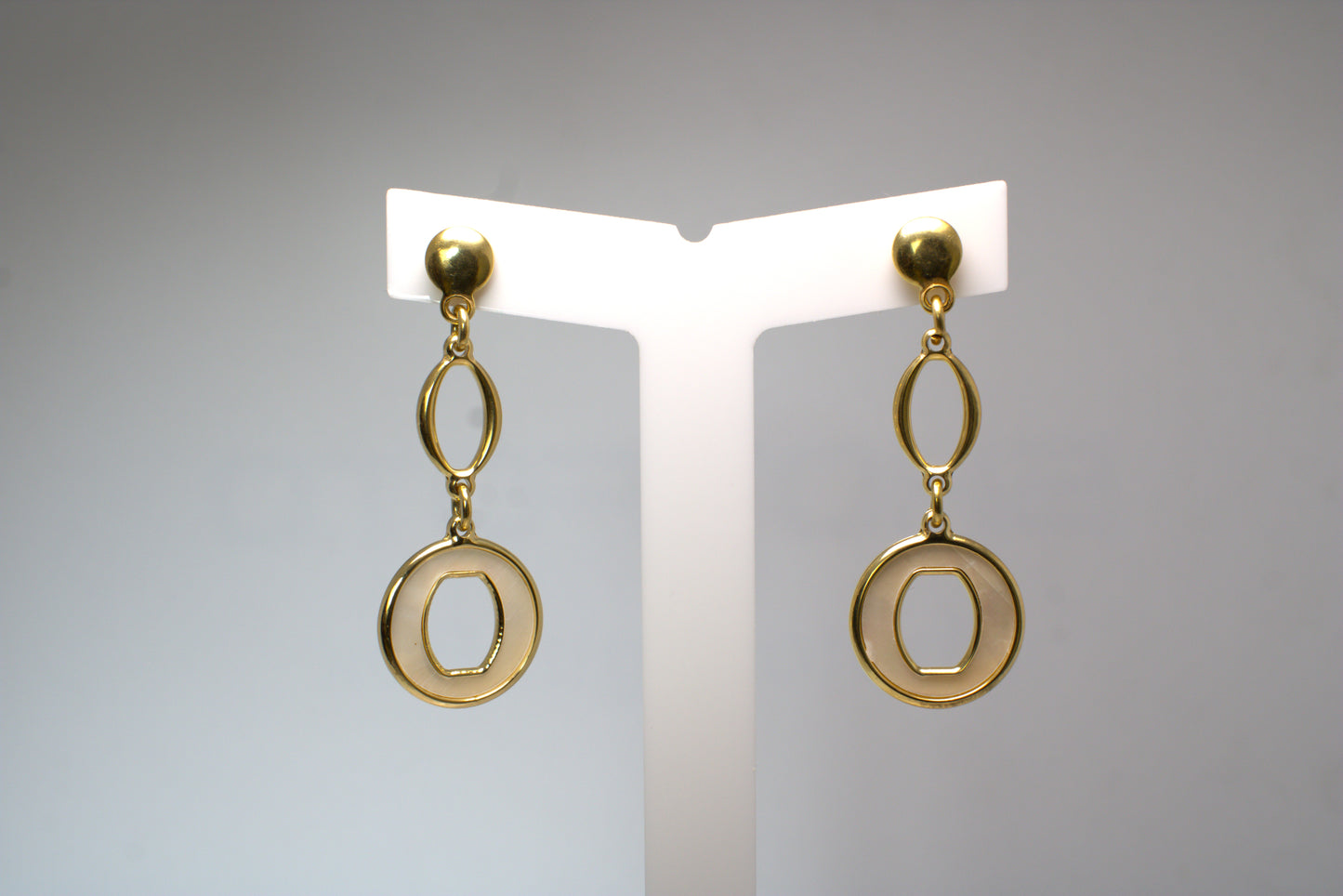 Orecchini "Old Money" in argento d'orato e madreperla
