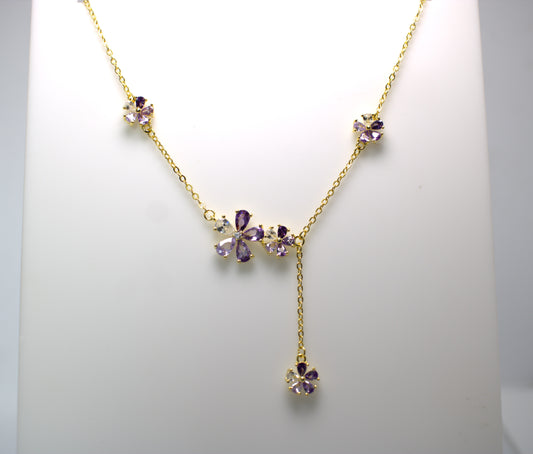 Collana "Flowers" con pendente – Gialla