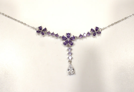 Collana "Flowers" con pietre Duraliti – Bianca