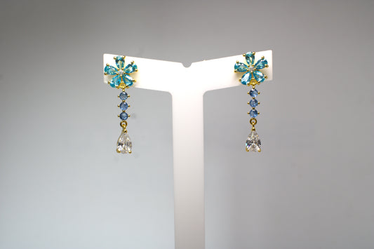 Orecchini Flowers pendenti – Gialli