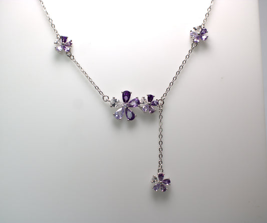 Collana "Flowers" con pendente – Bianca