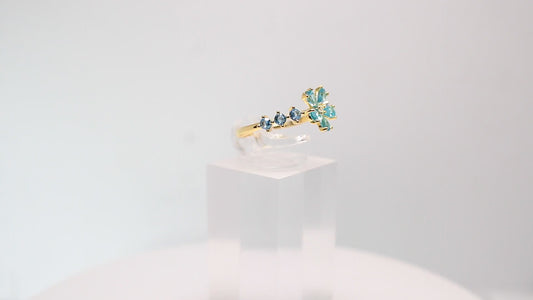 Anello "Flowers" – Giallo